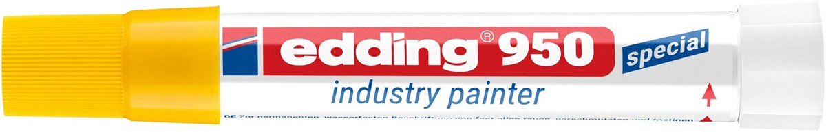edding 950 Industrie Pastenmarker gelb, Pastenspitze bis 10 mm (Art.-Nr.: 4-950005)