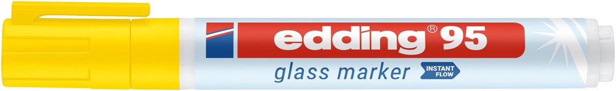 edding 95 Glasmarker gelb, Rundspitze 1,5-3mm (Art.-Nr.: 4-95005)