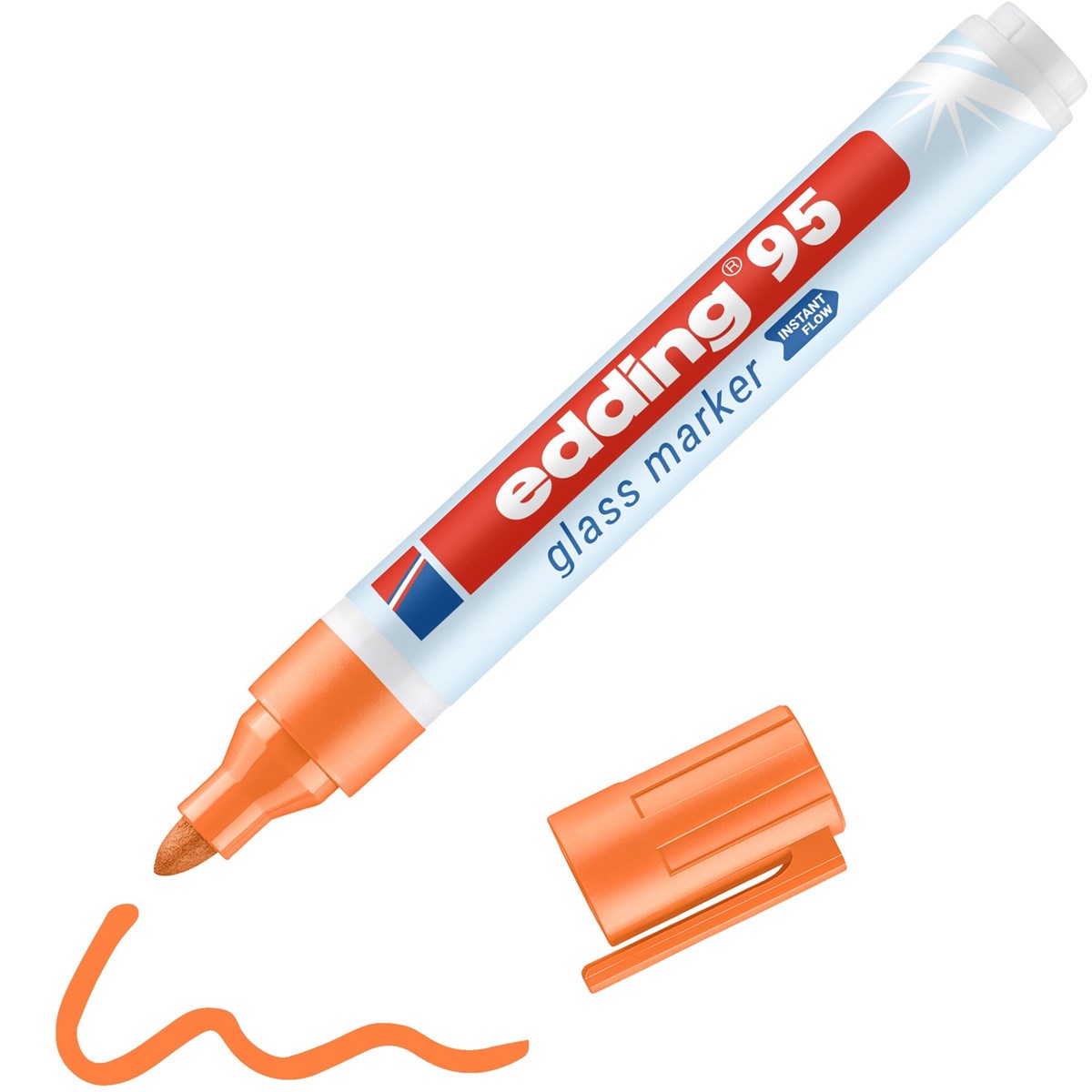 edding 95 Glasmarker orange, Rundspitze 1,5-3mm (Art.-Nr.: 4-95006)