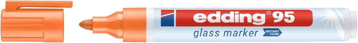 edding 95 Glasmarker orange, Rundspitze 1,5-3mm (Art.-Nr.: 4-95006)