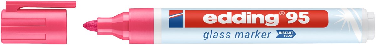 edding 95 Glasmarker pink, Rundspitze 1,5-3mm (Art.-Nr.: 4-95009)