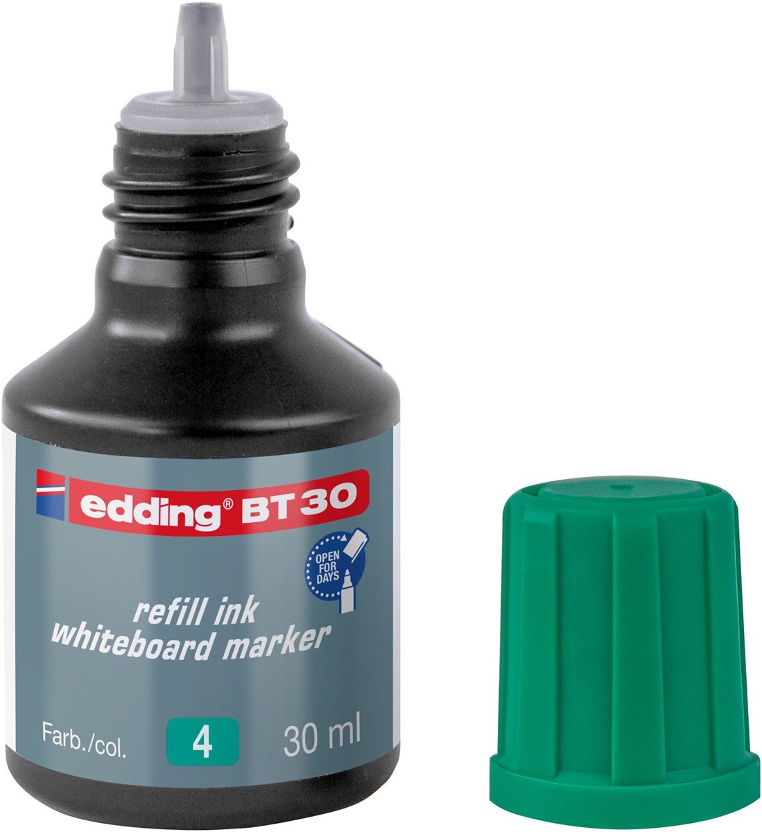 edding BT 30 Nachfülltinte für Whiteboardmarker grün, 30 ml (Art.-Nr.: 4-BT30004)