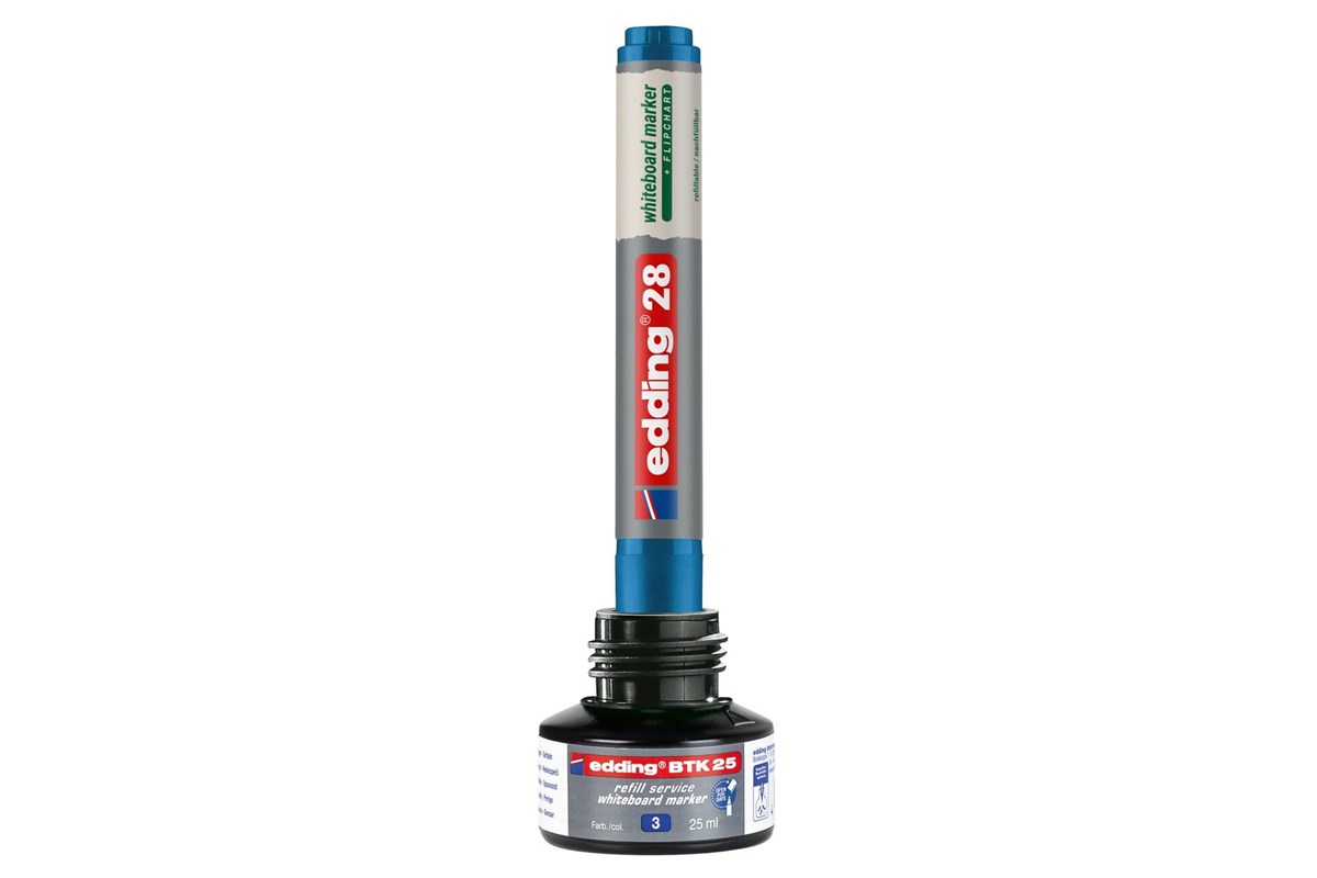 edding BTK 25 Nachfülltinte für Whiteboardmarker rot, 25 ml (Art.-Nr.: 4-BTK25002)