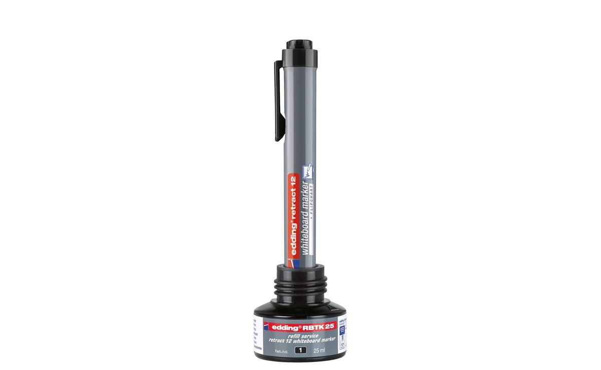 edding RBTK 25 Nachfülltinte für Whiteboardmarker rot, 25 ml (Art.-Nr.: 4-RBTK25002)