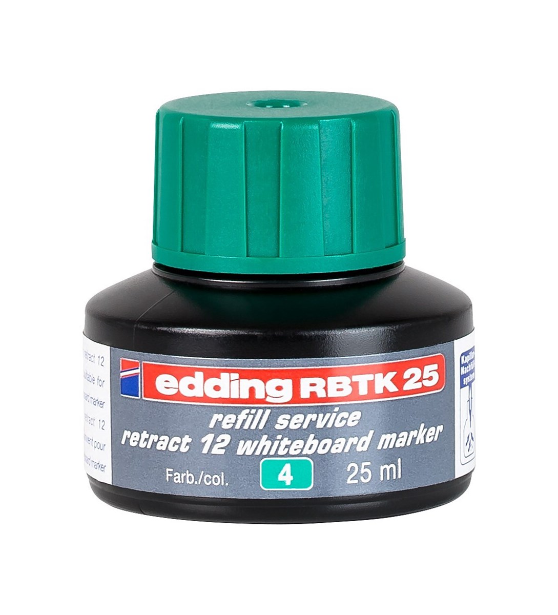 edding RBTK 25 Nachfülltinte für Whiteboardmarker grün, 25 ml (Art.-Nr.: 4-RBTK25004)