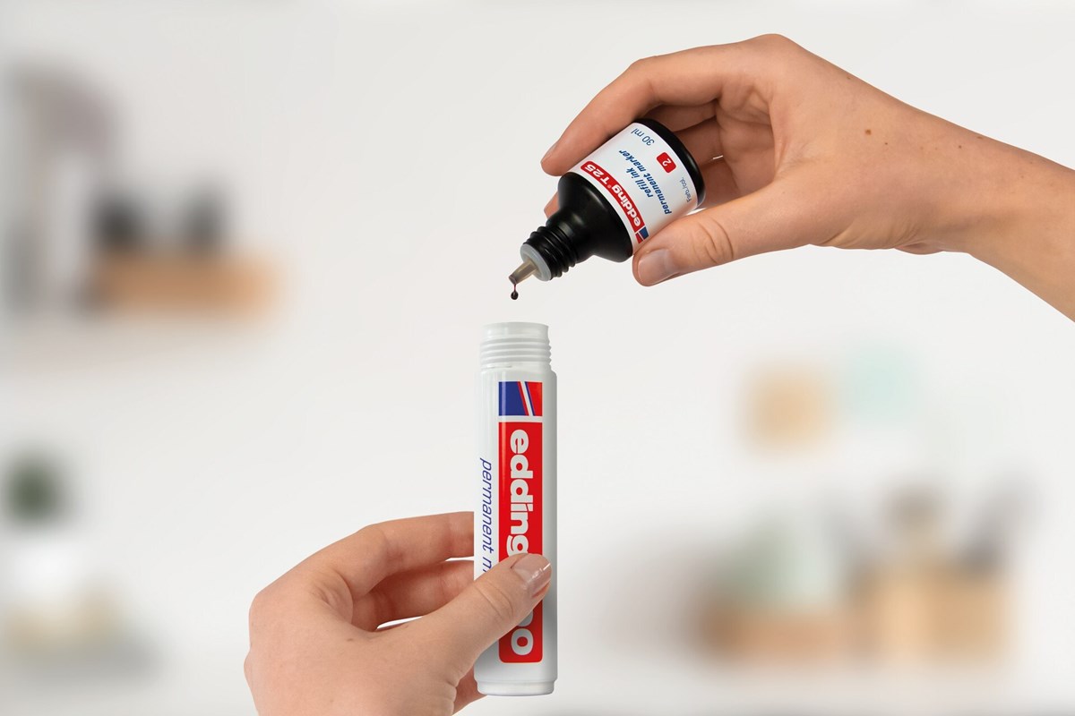 edding T 25 Nachfülltinte für Permanentmarker orange, 30 ml (Art.-Nr.: 4-T25006)
