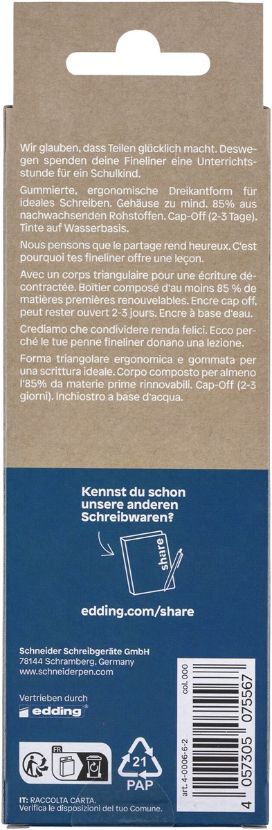 share Fineliner 6St Set (Art.-Nr.: 4-0006-6-2)