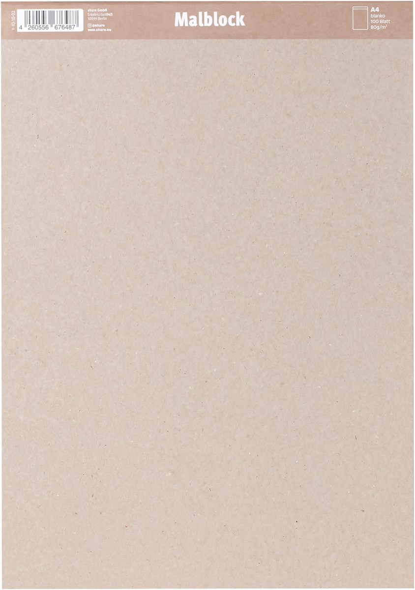 share Malblock A4 100 Blatt (Art.-Nr.: 4-0012)