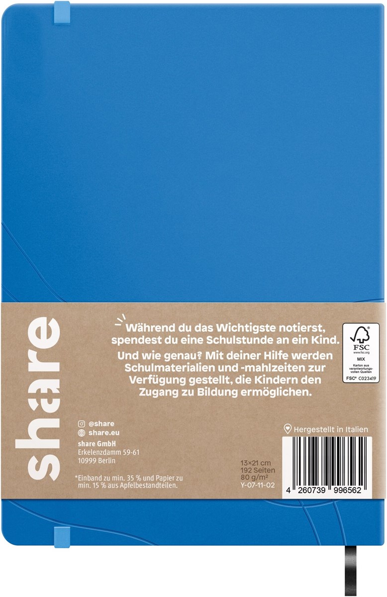 share Notizbuch A5 punktkariert hellblau (Art.-Nr.: 4-0014010)