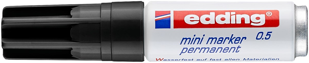 edding 0.5 Permanentmarker schwarz 10er Pack, Rundspitze 1,5-3 mm (Art.-Nr.: 4-05-10001)
