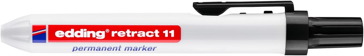 edding retract 11 Permanentmarker schwarz, Rundspitze 1,5-3 mm (Art.-Nr.: 4-11001)
