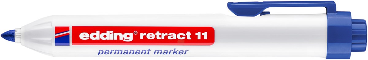 edding retract 11 Permanentmarker blau, Rundspitze 1,5-3 mm (Art.-Nr.: 4-11003)