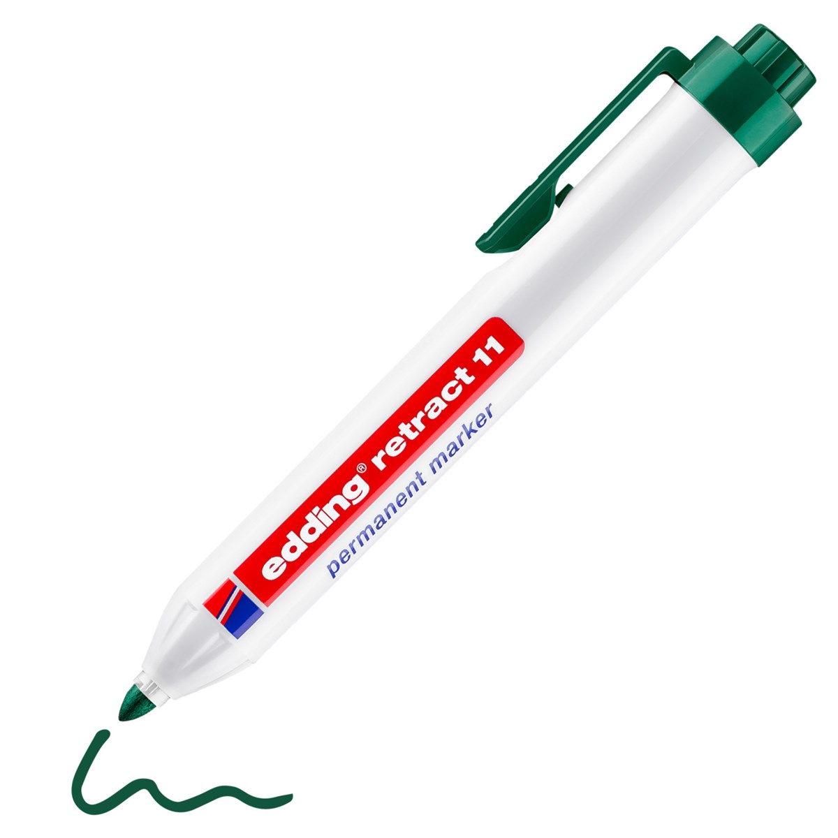 edding retract 11 Permanentmarker grün, Rundspitze 1,5-3 mm (Art.-Nr.: 4-11004)