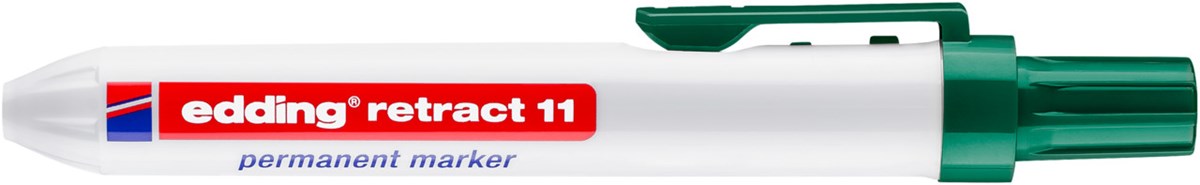 edding retract 11 Permanentmarker grün, Rundspitze 1,5-3 mm (Art.-Nr.: 4-11004)