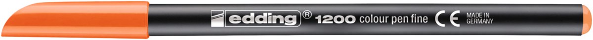 edding 1200 Fasermaler orange, Rundspitze 1 mm (Art.-Nr.: 4-1200006)