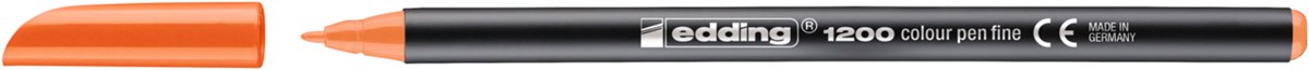 edding 1200 Fasermaler orange, Rundspitze 1 mm (Art.-Nr.: 4-1200006)