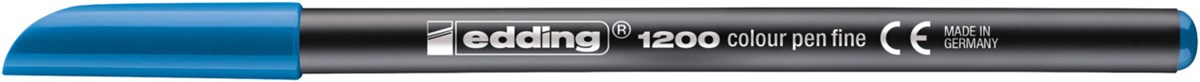 edding 1200 Fasermaler hellblau, Rundspitze 1 mm (Art.-Nr.: 4-1200010)