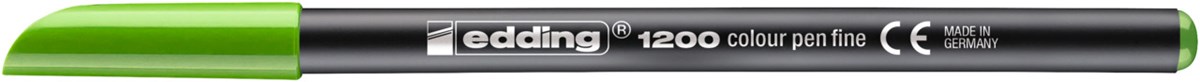 edding 1200 Fasermaler hellgrün, Rundspitze 1 mm (Art.-Nr.: 4-1200011)