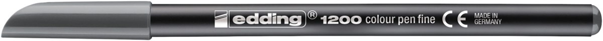 edding 1200 Fasermaler grau, Rundspitze 1 mm (Art.-Nr.: 4-1200012)