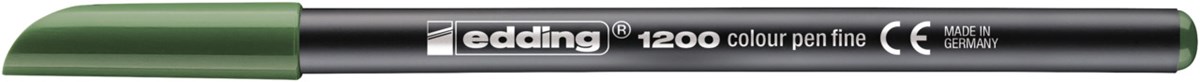 edding 1200 Fasermaler olivgrün, Rundspitze 1 mm (Art.-Nr.: 4-1200015)