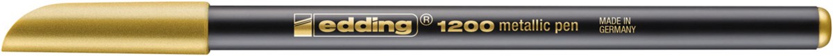 edding 1200 Fasermaler metallic gold, Rundspitze 1-3 mm (Art.-Nr.: 4-1200053)
