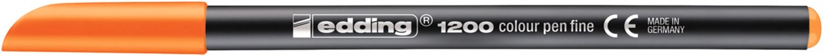 edding 1200 Fasermaler neonorange, Rundspitze 1 mm (Art.-Nr.: 4-1200066)