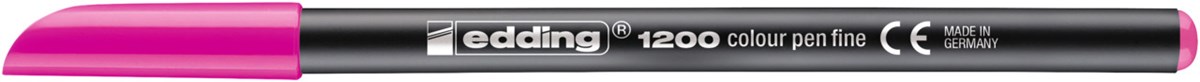 edding 1200 Fasermaler neonrosa, Rundspitze 1 mm (Art.-Nr.: 4-1200069)