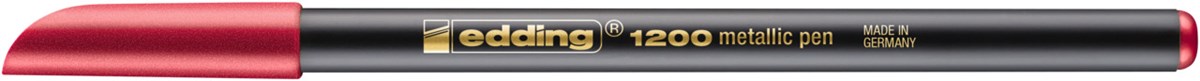 edding 1200 Fasermaler metallic rot metallic, Rundspitze 1-3 mm (Art.-Nr.: 4-1200072)