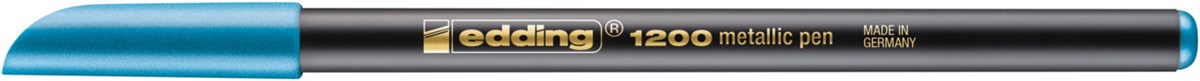 edding 1200 Fasermaler metallic blau metallic, Rundspitze 1-3 mm (Art.-Nr.: 4-1200073)