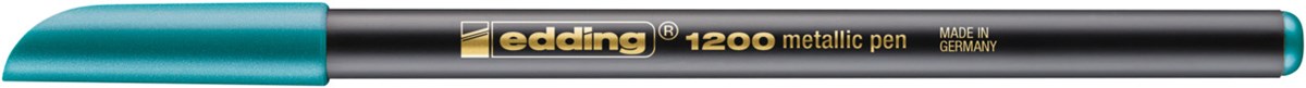 edding 1200 Fasermaler metallic grün metallic, Rundspitze 1-3 mm (Art.-Nr.: 4-1200074)