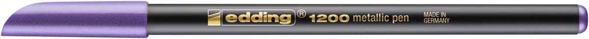 edding 1200 Fasermaler metallic violett metallic, Rundspitze 1-3 mm (Art.-Nr.: 4-1200078)