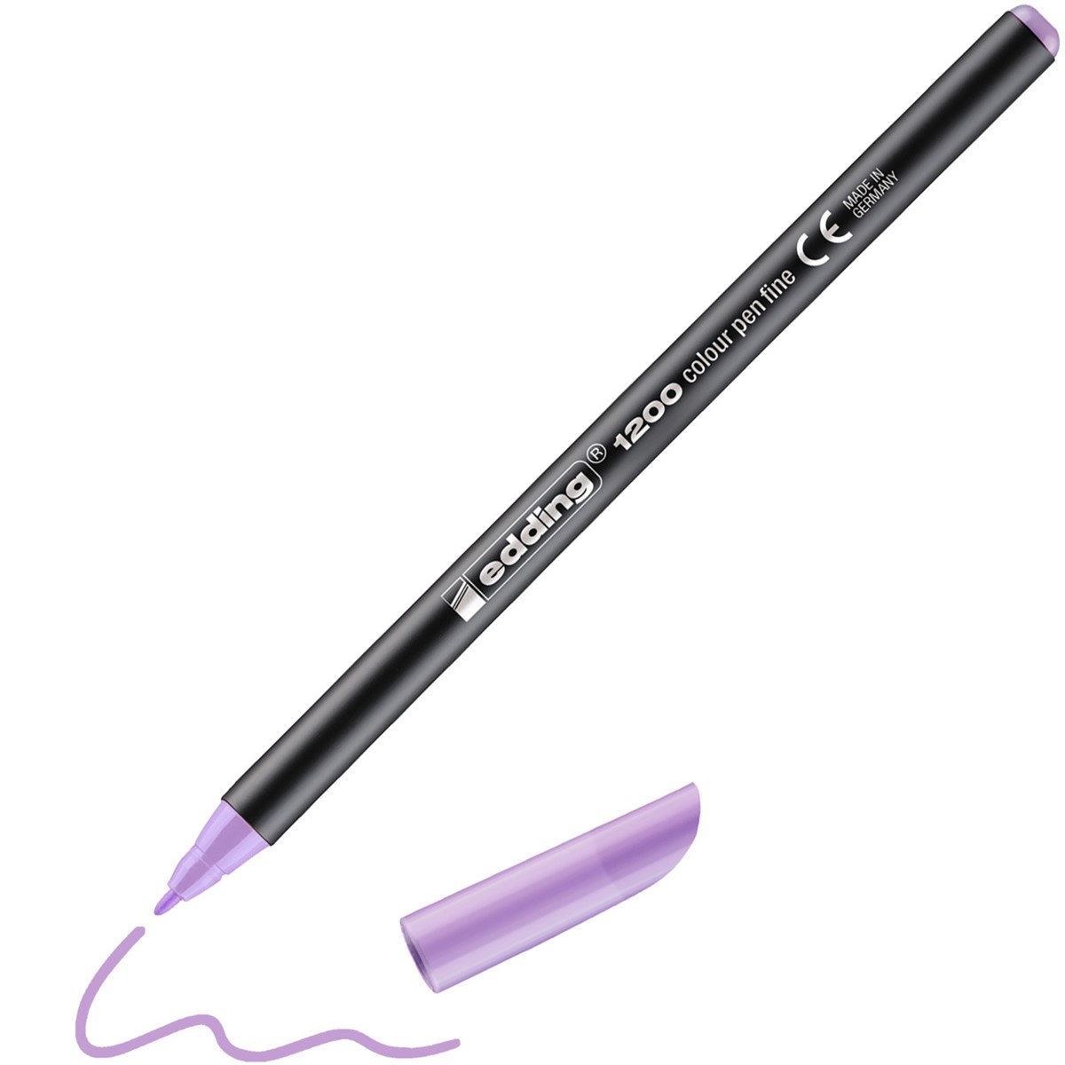 edding 1200 Fasermaler pastell beerig lavendel, Rundspitze 1 mm (Art.-Nr.: 4-1200087)