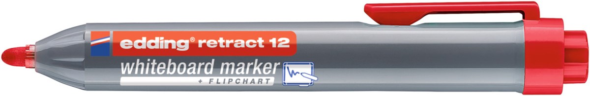 edding retract 12 Whiteboardmarker rot, Rundspitze 1,5-3 mm (Art.-Nr.: 4-12002)