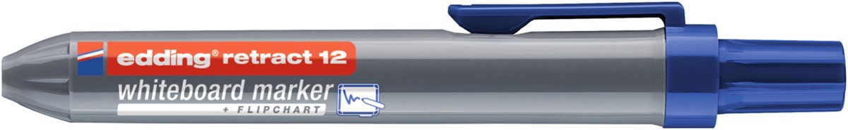 edding retract 12 Whiteboardmarker blau, Rundspitze 1,5-3 mm (Art.-Nr.: 4-12003)