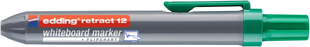 edding retract 12 Whiteboardmarker grün, Rundspitze 1,5-3 mm (Art.-Nr.: 4-12004)