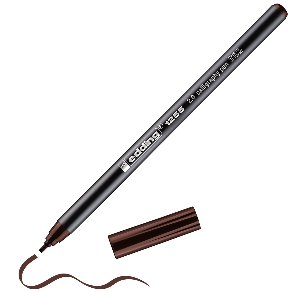 edding 1255 Kalligrafiestift dunkelbraun, Kalligrafie Spitze 2 mm (Art.-Nr.: 4-125520-018)