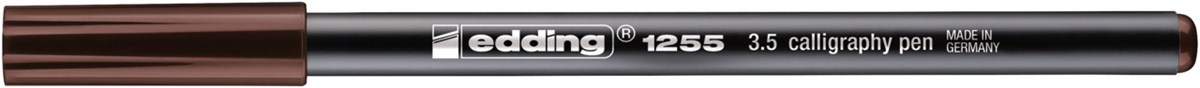 edding 1255 Kalligrafiestift dunkelbraun, Kalligrafie Spitze 3,5 mm (Art.-Nr.: 4-125535-018)