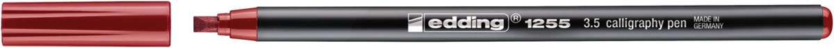 edding 1255 Kalligrafiestift karmesin, Kalligrafie Spitze 3,5 mm (Art.-Nr.: 4-125535-046)