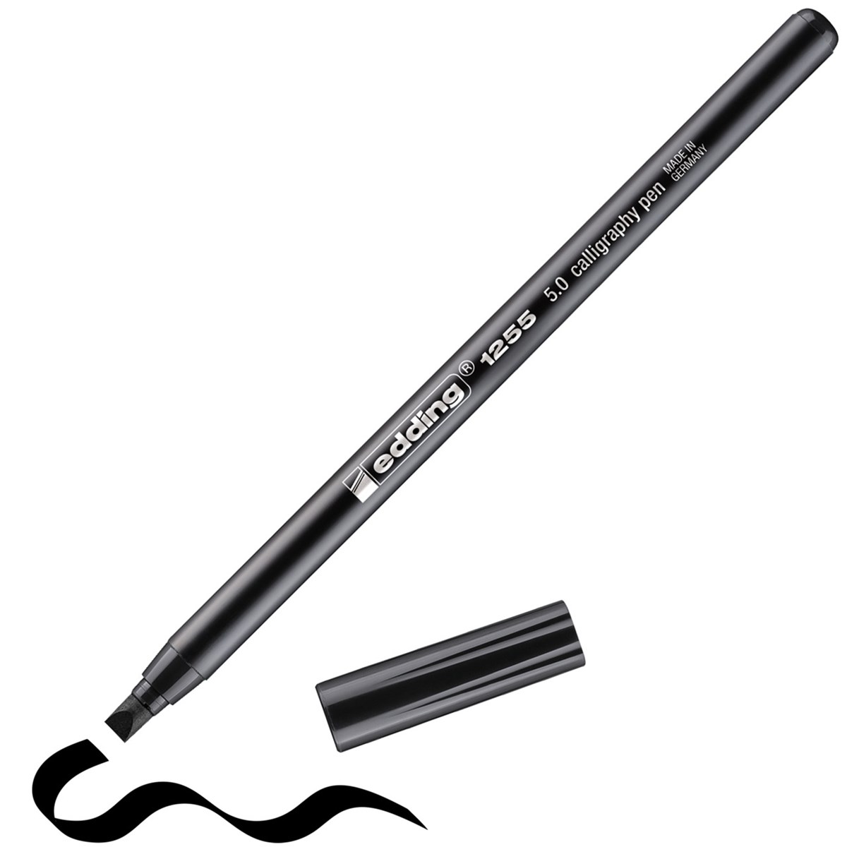edding 1255 Kalligrafiestift Schwarz, Kalligrafie Spitze 5 mm (Art.-Nr.: 4-125550-001)