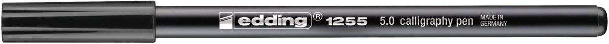 edding 1255 Kalligrafiestift Schwarz, Kalligrafie Spitze 5 mm (Art.-Nr.: 4-125550-001)