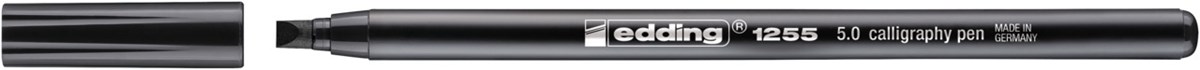 edding 1255 Kalligrafiestift Schwarz, Kalligrafie Spitze 5 mm (Art.-Nr.: 4-125550-001)