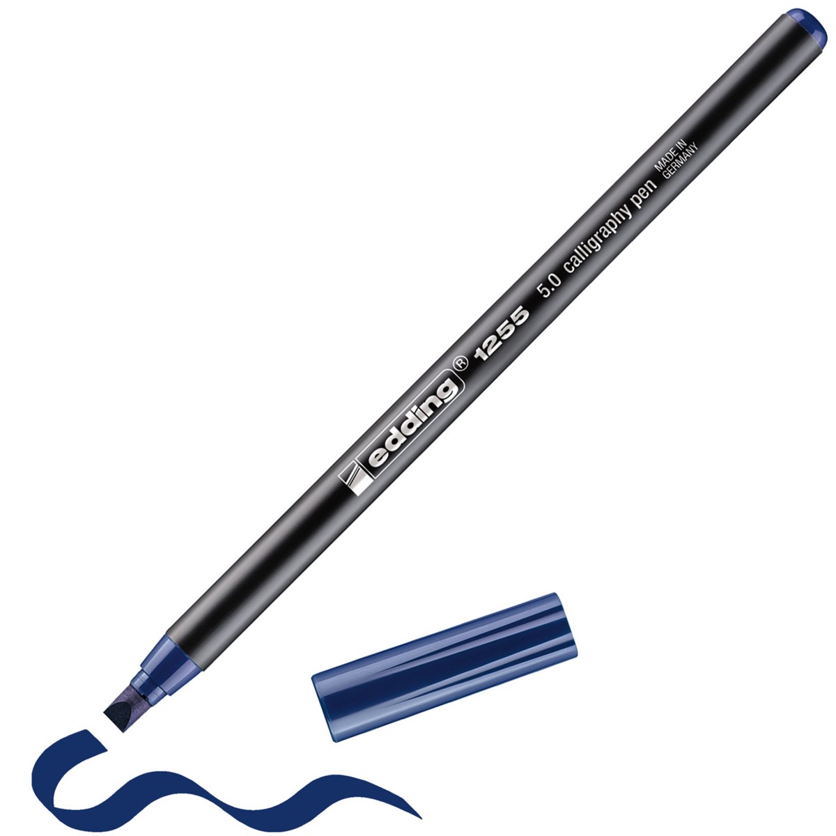 edding 1255 Kalligrafiestift stahlblau, Kalligrafie Spitze 5 mm (Art.-Nr.: 4-125550-017)