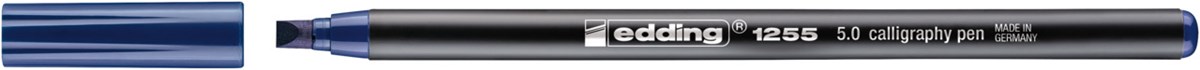 edding 1255 Kalligrafiestift stahlblau, Kalligrafie Spitze 5 mm (Art.-Nr.: 4-125550-017)