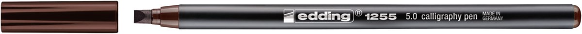 edding 1255 Kalligrafiestift dunkelbraun, Kalligrafie Spitze 5 mm (Art.-Nr.: 4-125550-018)