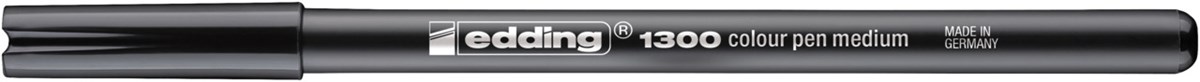 edding 1300 Fasermaler schwarz, Rundspitze 2 mm (Art.-Nr.: 4-1300001)