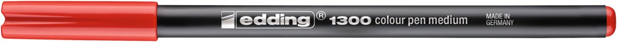 edding 1300 Fasermaler rot, Rundspitze 2 mm (Art.-Nr.: 4-1300002)