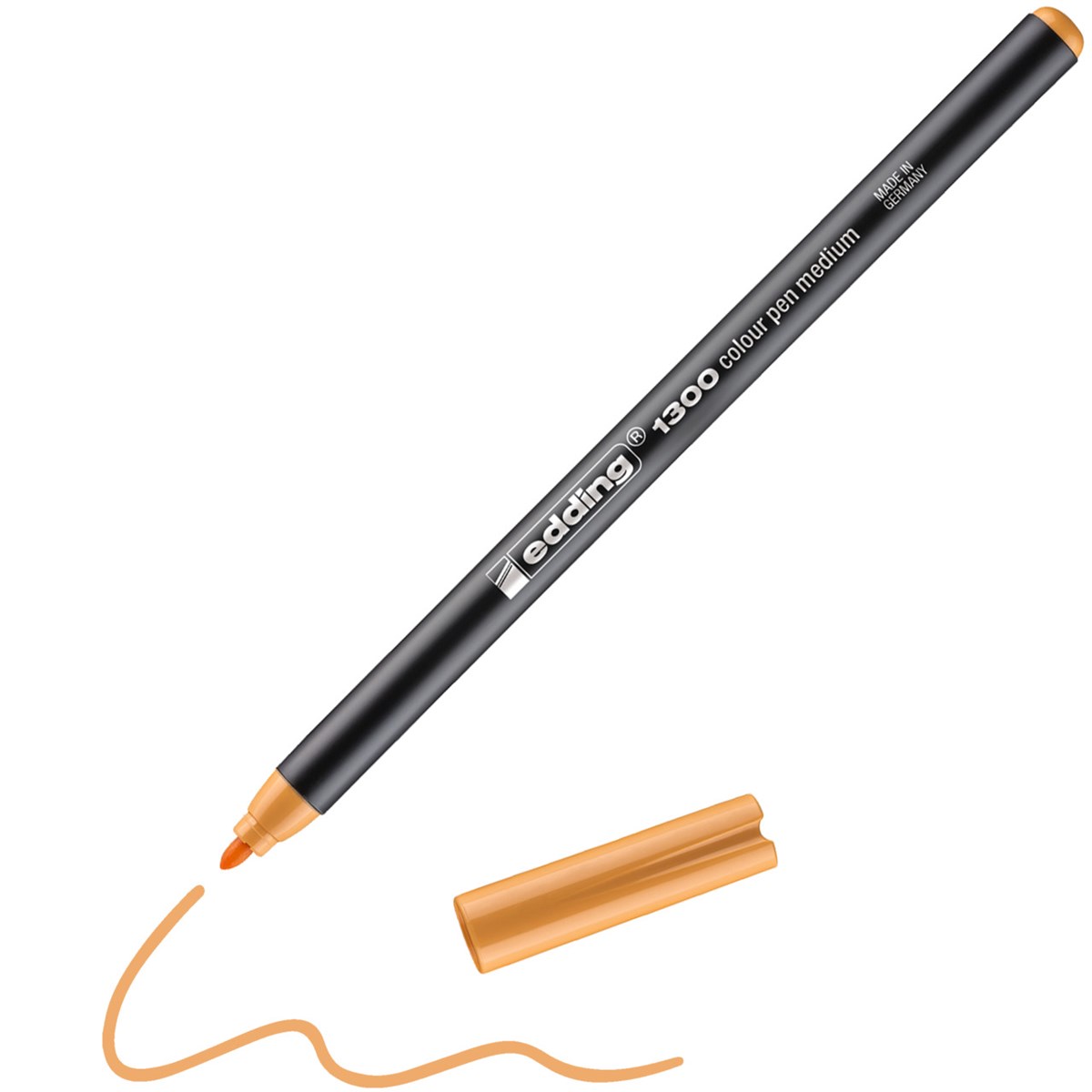 edding 1300 Fasermaler hellorange, Rundspitze 2 mm (Art.-Nr.: 4-1300016)