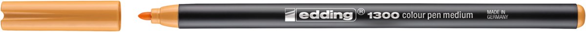 edding 1300 Fasermaler hellorange, Rundspitze 2 mm (Art.-Nr.: 4-1300016)