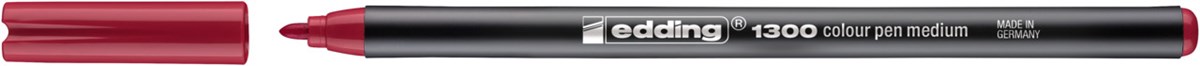 edding 1300 Fasermaler karminrot, Rundspitze 2 mm (Art.-Nr.: 4-1300019)