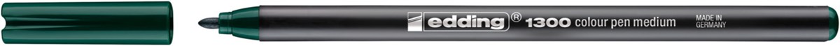 edding 1300 Fasermaler flaschengrün, Rundspitze 2 mm (Art.-Nr.: 4-1300025)